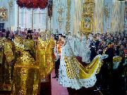 Laurits Tuxen Tuxen Wedding of Tsar Nicholas II oil on canvas